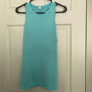 Lululemon light blue tank top size 8